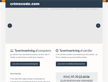 Tablet Screenshot of crimecode.dk